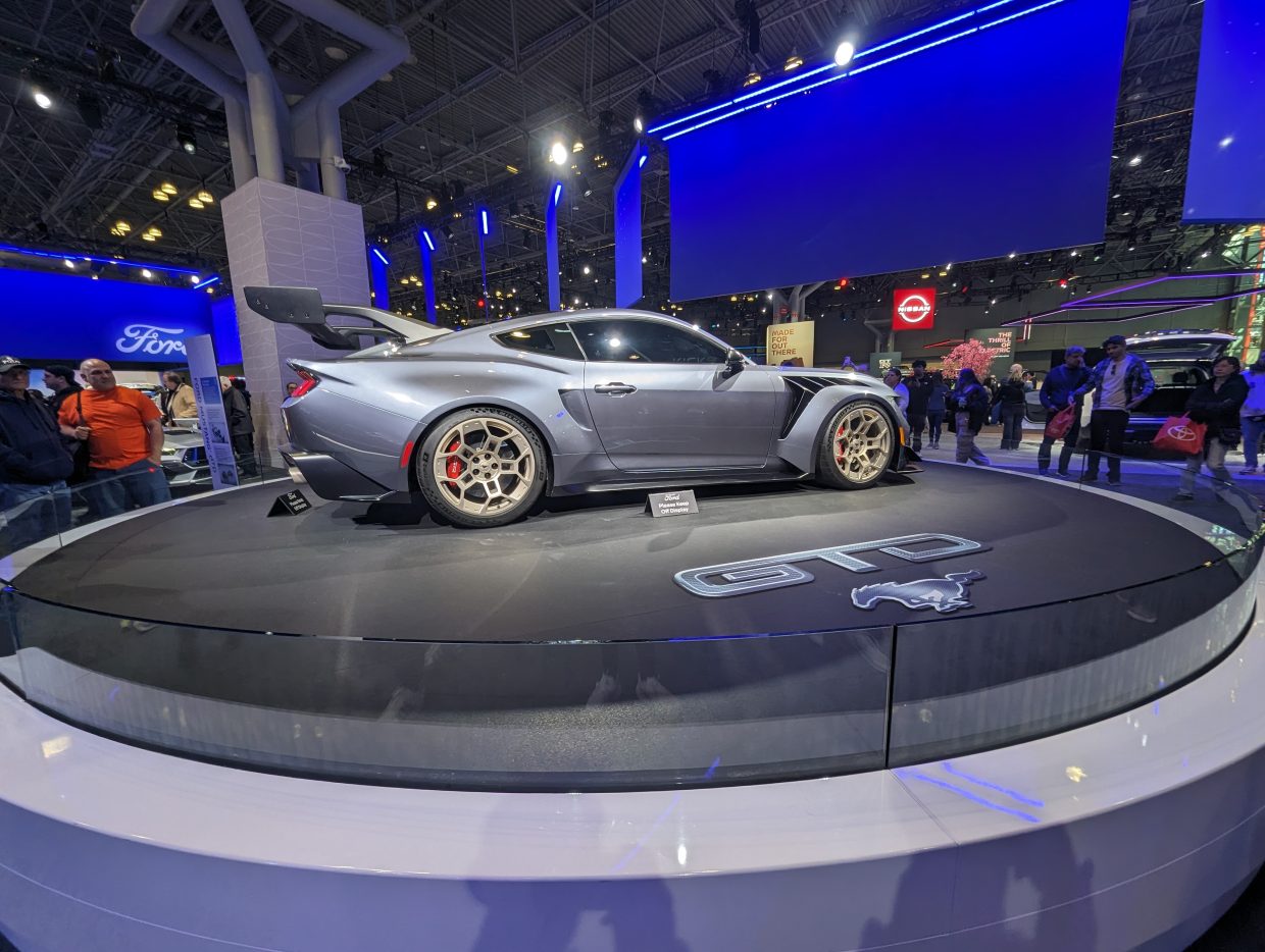 Mustang GTD showcased at the 2024 New York International Auto Show.